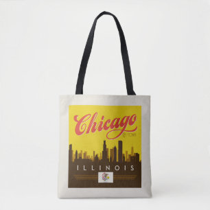 Chicago Illinois Skyline Tygkasse
