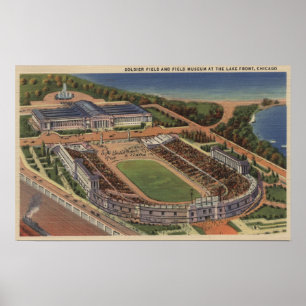 Chicago Illinois - soldater fält och fält Poster