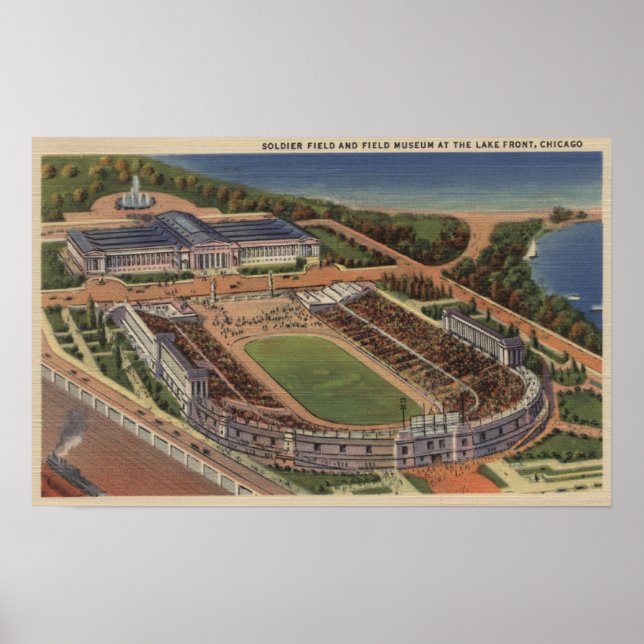 Chicago, Illinois - Soldiers Fält och Fält Poster (Framsidan)