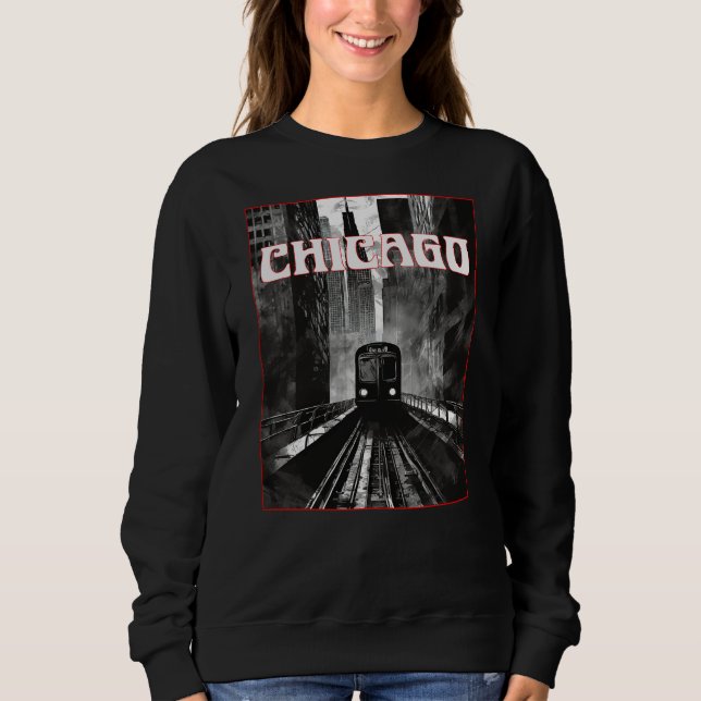 Chicago Illinois T Shirt (Framsida)