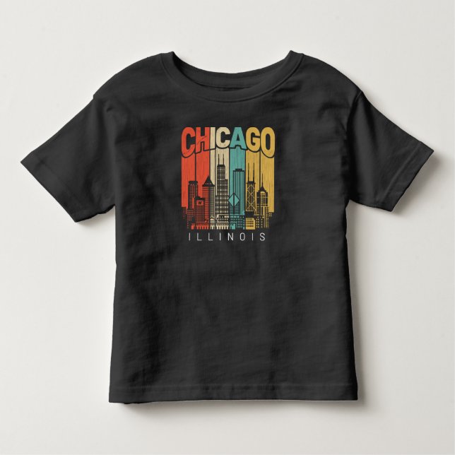 Chicago Illinois T Shirt (Framsida)