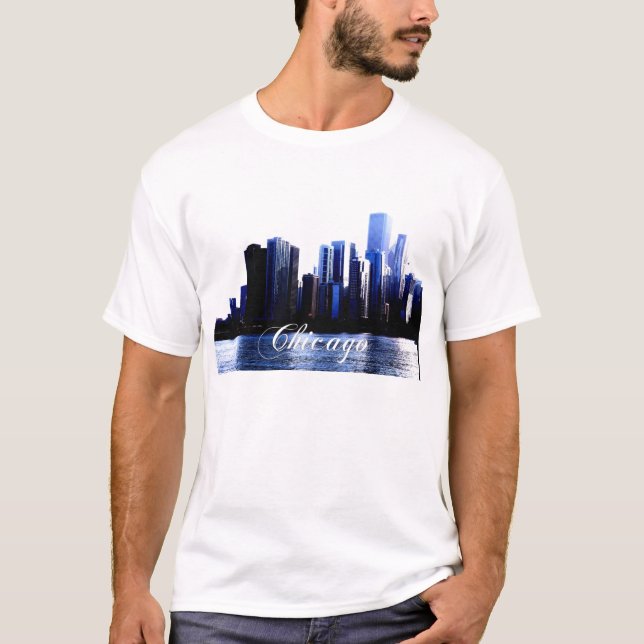 Chicago Illinois Tee Shirt (Framsida)