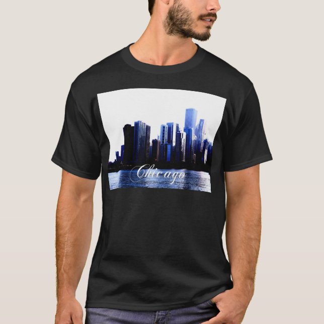 Chicago Illinois Tee Shirt (Framsida)