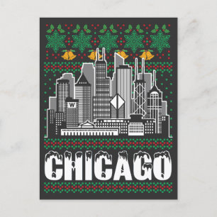 Chicago Illinois Ugly jul Vykort