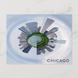 Chicago Illinois Unique City Skyline Travel Photo Vykort