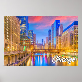 Chicago, Illinois, United Stater Poster