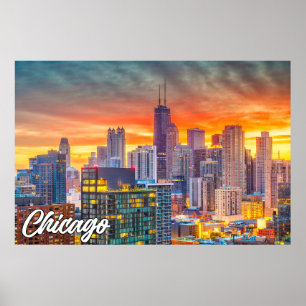 Chicago, Illinois, United Stater Poster