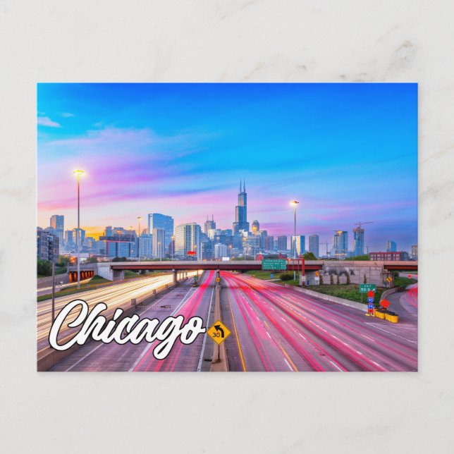 Chicago, Illinois, United Stater Vykort (Framsida)