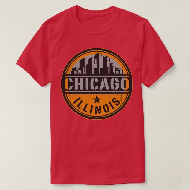 Chicago Illinois urban T Shirt (Design framsida)