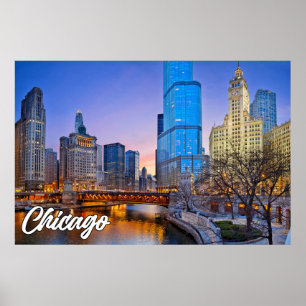Chicago, Illinois, USA Poster