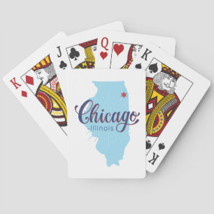 Chicago Illinois Vintage Karta Casinokort