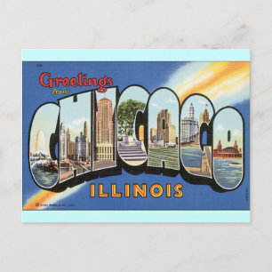 Chicago Illinois Vintage Postcard Vykort