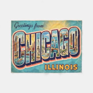 Chicago Illinois Vintage Resa Fleecefilt