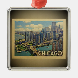 Chicago Illinois Vintage resor Ornament