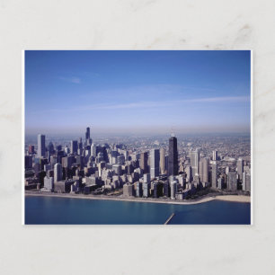 Chicago Illinois Windy City Park Byggnad Destiny Vykort