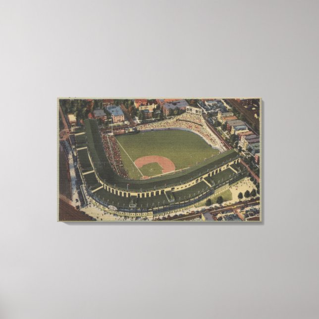 Chicago, Illinois - Wrigley Fält Unge Canvastryck (Framsida)