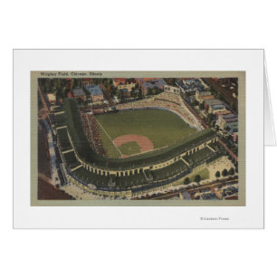 Chicago Illinois - Wrigley sätter in ungar Hälsningskort