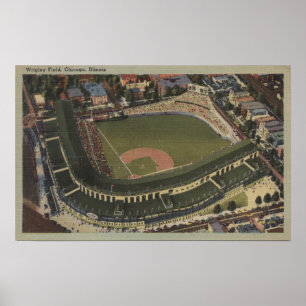 Chicago Illinois - Wrigley sätter in ungar Poster