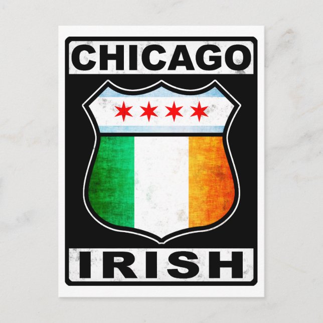 Chicago Irish American Vykort (Framsida)