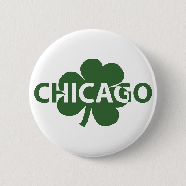 Chicago Irish St. Patrick's Day Button Knapp (Framsida)
