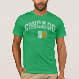 Chicago irländsk flagga t-shirt