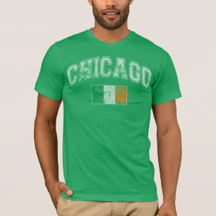 Chicago irländsk flagga t-shirt