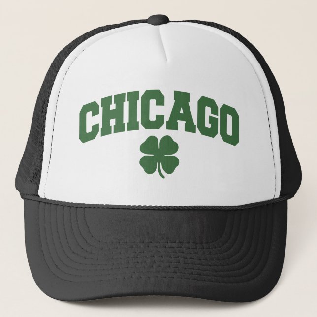 Chicago (irländsk Shamrock) Keps (Framsida)