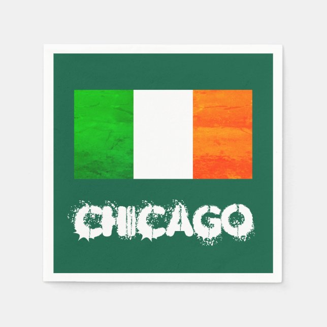 Chicago irländska - St. Patrick's Day i Windy City Pappersservett (Framsidan)