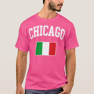 Chicago Italiano Italia Italien Flagga T Shirt