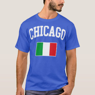 Chicago Italiano Italia Italien Flagga T Shirt