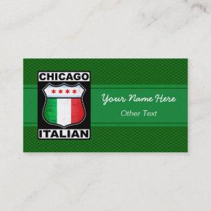 Chicago Italienska Anpassningsbarna Affärskorts Visitkort