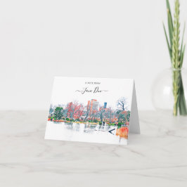 Chicago Jackson Park Personlig Note Card Tack Kort