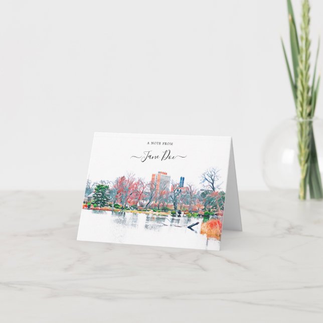 Chicago Jackson Park Personlig Note Card Tack Kort (Framsida)