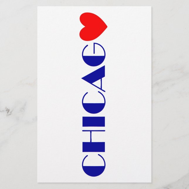 chicago j'aime brevpapper (Framsida)