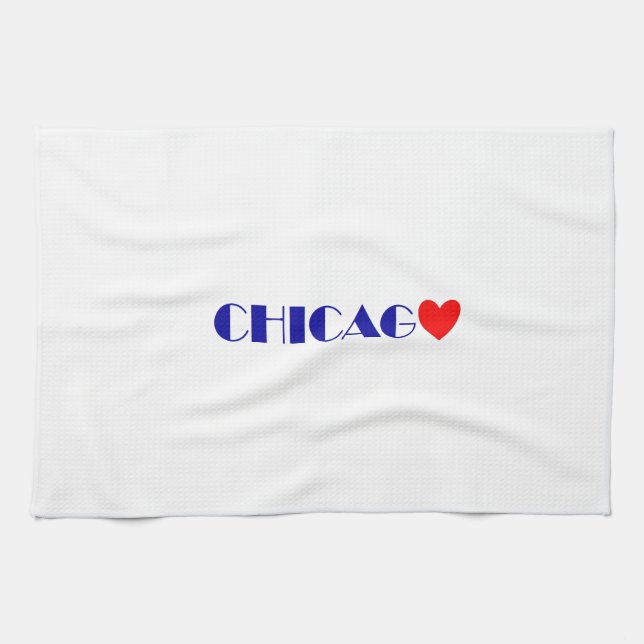 chicago j'aime kökshandduk (Horisontell)