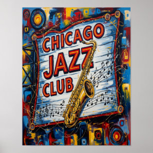 Chicago Jazz Klubb Poster