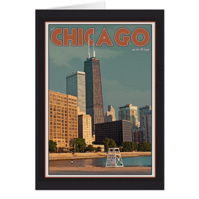 Chicago - John Hancock Center OBS Kort (Framsidan)