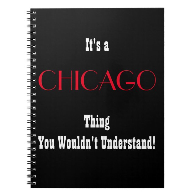 Chicago journal anteckningsbok (Framsidan)