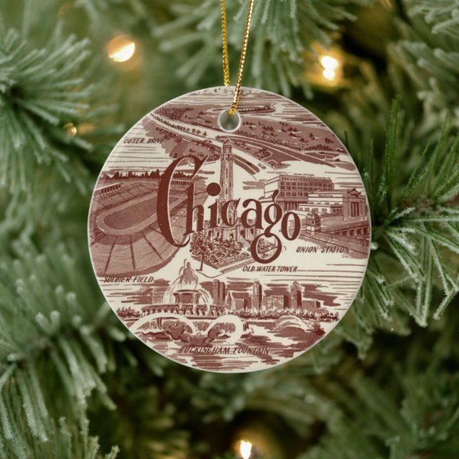 Chicago Julgransprydnad Keramik (Träd)