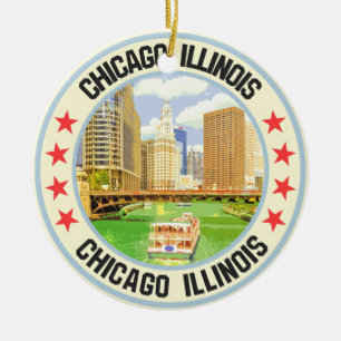 Chicago Julgransprydnad Keramik