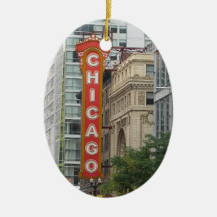 Chicago Julgransprydnad Keramik
