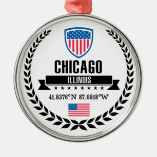 Chicago Julgransprydnad Metall