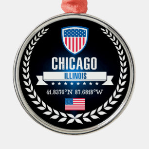 Chicago Julgransprydnad Metall