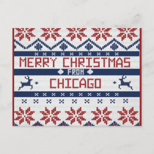 Chicago julkort helg vykort
