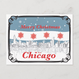 Chicago julkort helg vykort