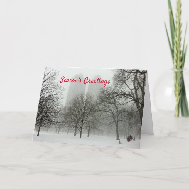 Chicago-julkortets helgdag, Helgdag Kort (Framsida)