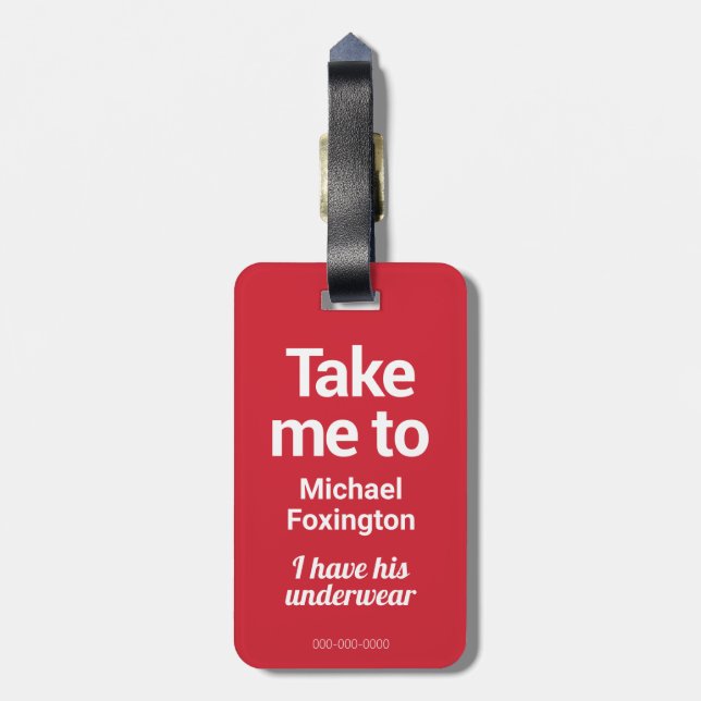 Chicago Kärlek | Bagagetagg | Lönsam Anpassningsba Bagagebricka (Baksidan Lodrät)