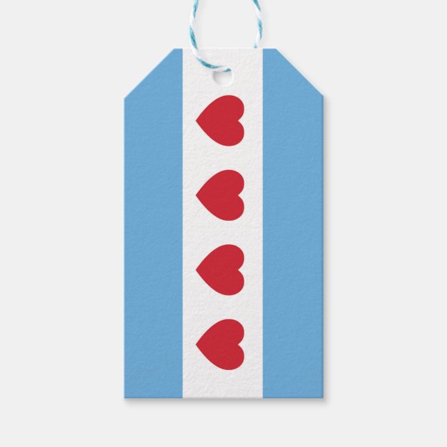 Chicago Kärlek | MÄRKRE Presentetikett (Framsidan)