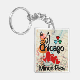 Chicago Kärlek Mince Paj Cityscape