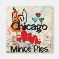 Chicago Kärlek Mince Paj Cityscape